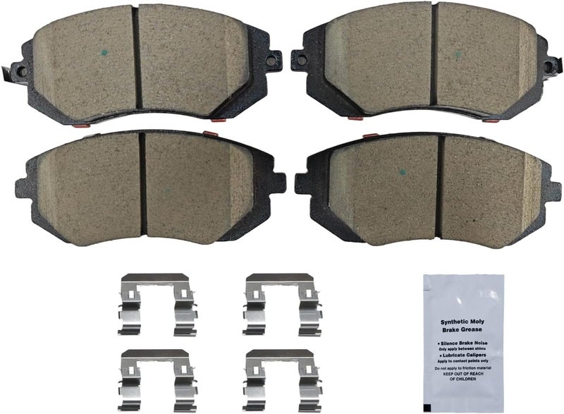 HUSCH D929 Front Ceramic Brake Pads Kit Fit For Saab 9-2X 2005-2006, For Subaru Baja 2003-2006 - Image 2